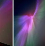 Residents captured beautiful pictures of the Northern Lights visible in Warrington