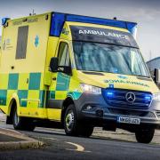 The defendant spat at a paramedic in an ambulance