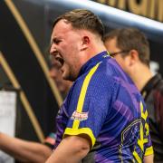 Luke Littler during his defeat by Gerwyn Price in Glasgow