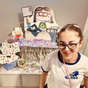Aya Al-Chokhdar with her creations at Kenji's Makers Stall