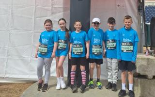 Christ Church Primary pupils took part in a Mini London Marathon