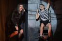 Wednesday Addams (Isabelle Nash) and Pugsley Addams (Oliver Matthews)