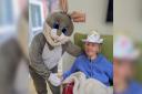 The Easter Bunny paid a visit to the residents at Keate House Care Home in Lymm