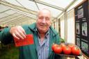 John Done with his first place tomatoes from last year's show mba140913