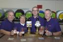 Chris Brook, Colin Regan, Andy Carr and Cliff Houghton at Burtonwood Community Centre IPL241015