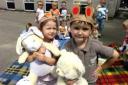 Hannah Kirkham and Kieran Nicholson, both aged four, took their teddies along to the picnic                                             MBB090707