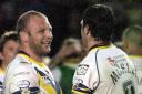 Partners in crime, Garreth Carvell, left, and Adrian Morley.