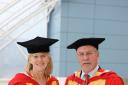 Colin and Wendy Parry receive their honorary degrees