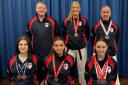 Woolston Karate Club members with their medals from the WUKF British Open