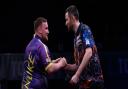 Luke Littler would face Luke Humphries in the European Darts Grand Prix second round if he beats Germany's Arno Merk this evening