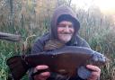 Dave Tomkinson, aka The Tench Whisperer, was back at Grey Mist and within 10 minutes had landed a cracking male of 8lbs 9ozs 0drs
