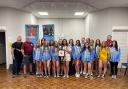 Whittle Hall Rangers U14s girls received a defibrillator at their annual awards evening