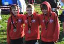 Warrington Athletics Club competitors in the Cheshire Cross Country Championships in Nantwich on Saturday