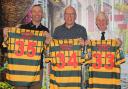 Woolston Rovers ARLFC hall of fame inductees, from left,  James Bell, Mark Brookhouse and John Keefe
