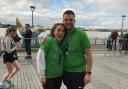 Alex and Erin Tinsley are in the top one per cent of fundraisers for the London Marathon after raising a staggering £9,545