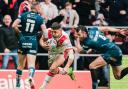 Saints' Tommy Makinson slips past Stefan Ratchford to send Wire to defeat when the two neighbours last met in the Super League play-offs last October