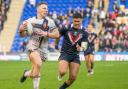 George Williams scored a hat-trick when England and France met last year to help his country to a 64-0 win at The Halliwell Jones Stadium