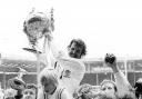 Warrington lift the Challenge Cup at Wembley having beaten Featherstone in the 1974 final