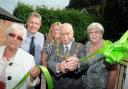 From left are Avis Clarkson, founder, Malcolm Clarkson, owner, Wendy Johnson, manager, Mayor Clr Ted Finnegan and mayoress Mavis MBS120914