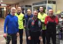 Nine miles with Brian New's triathlon team on Wednesday