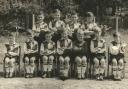 John Richards, third from left, sat next to captain Ken Magill in the Orford Junior School team of 1959-60