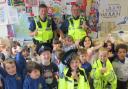Youngsters at St Monica's Catholic Primary School after the Stranger Danger talk