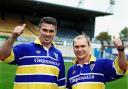 Allan Langer and Andrew Gee arrived at Warrington Wolves from Brisbane Broncos. Pictures by Mike Boden