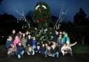 Youngsters from the Wasps group decorated the holly bush at Alexandra Park