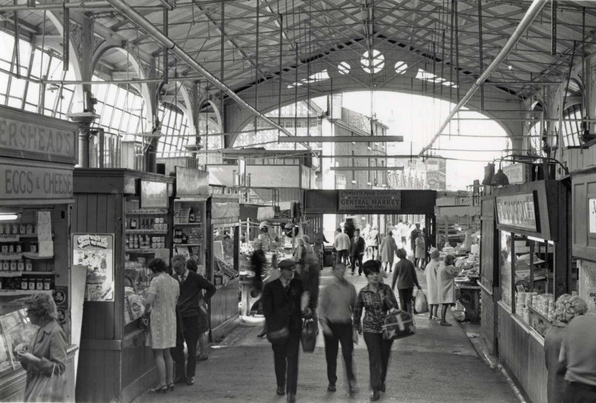 The old market in the 1970s