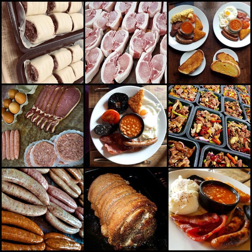 Snoutwoods free-rang farm shop has a wide variety of pork products available to buy every Saturday morning