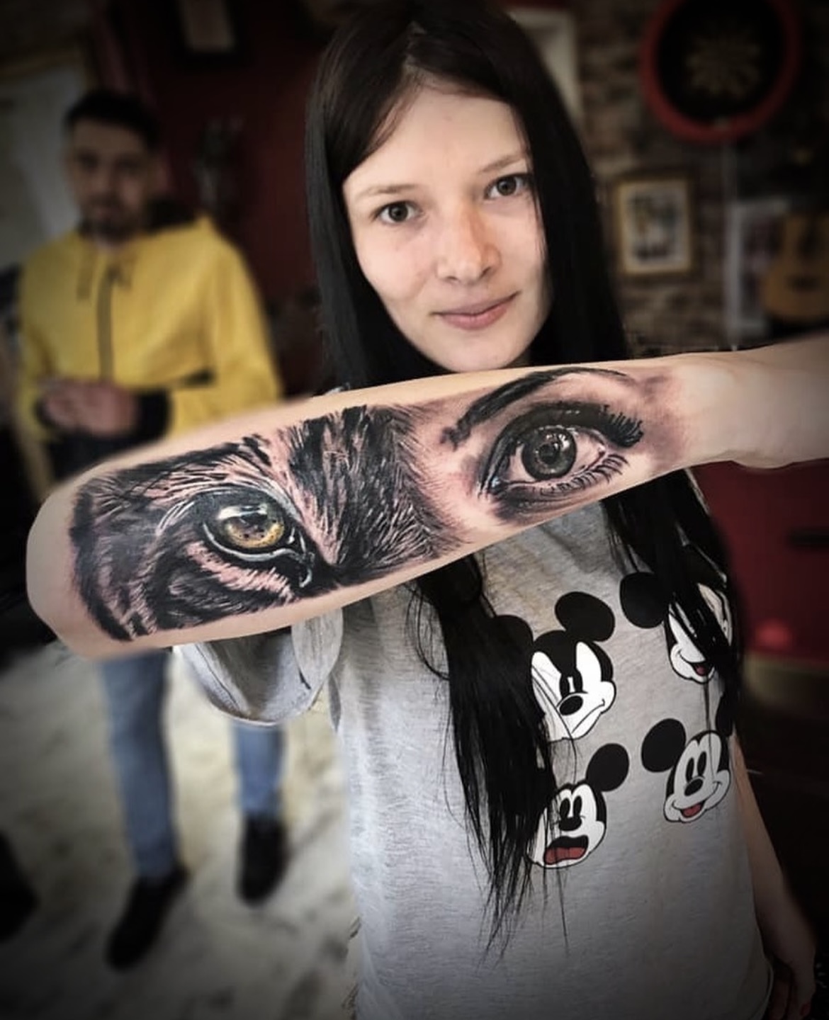 Danny likes doing black and grey realist tattoos especially portraits and wildlife