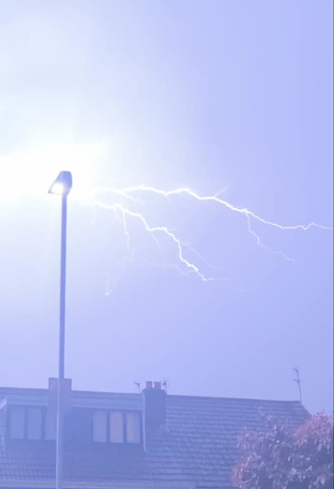 Lightning strikes by Tracy Milsom