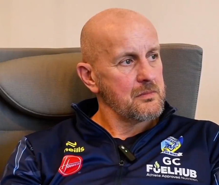 Hemmings sat down with Wires director of rugby Gary Chambers. Picture: Warrington Wolves