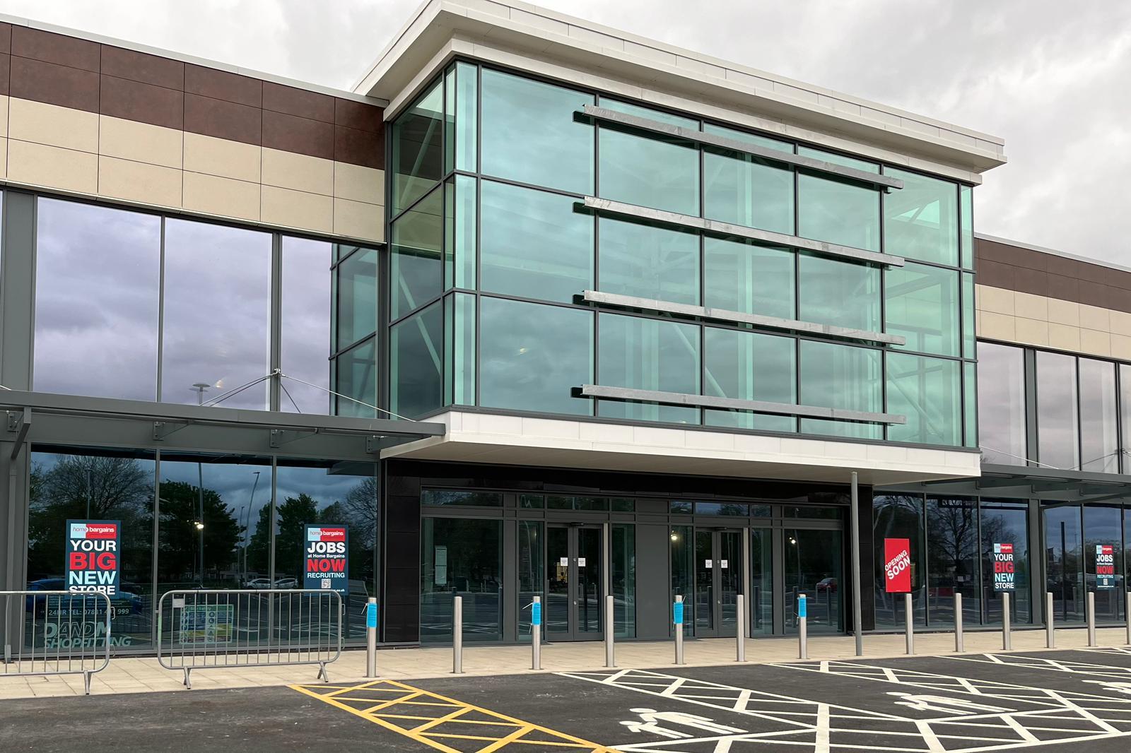 The new Home Bargains at Junction Nine Retail Park will be opening soon