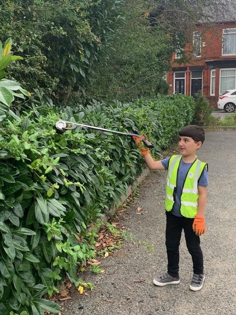 Cooper spends his free time litter picking around Howley