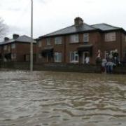 Floods at Densham Avenue in Longford
