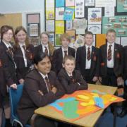 Pictured are pupils from Cardinal Newman Catholic High School who are on a green mission to get us to save energy         DTB160507
