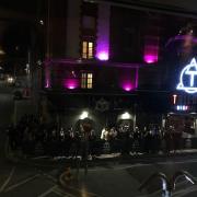 Clubbers queued in their numbers before 9pm for the opening of the club