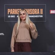 Rhiannon Dixon at the Parker-Chisora 2 press conference. Picture by Mark Robinson/Matchroom Boxing