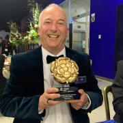 Chester Zoo's CEO, Jamie Christon, picks up top award at the VisitEngland Excellence Awards 2022.