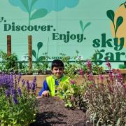 Ethan Parimelalagan aged 10 in the sky garden