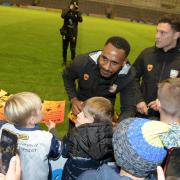Fans at the Halliwell Jones Stadium welcomed the PNG international team. Picture: Dave Gillespie