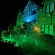 A Thelwall home has been well and truly trimmed up in time for Halloween