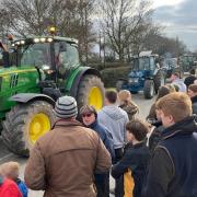 Around 100 tractors took part in the event