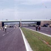 The opening of the Thelwall Viaduct in 1963