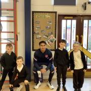 Callands Community Primary School have surprise visit from England international footballer, Azeem Amir for their disability awareness sports day