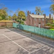 Stretton House is on the market for £1.29million, and comes with its own tennis court and equestrian facilities