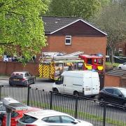 An investigation is underway after a woman died in  a fire at her home at Northolt Court in Padgate