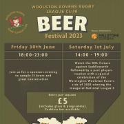 Woolston Rovers beer festival 2023