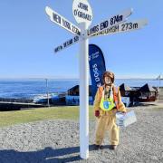 Karin Snape walked more than 900 miles to raise money for Guide Dogs UK